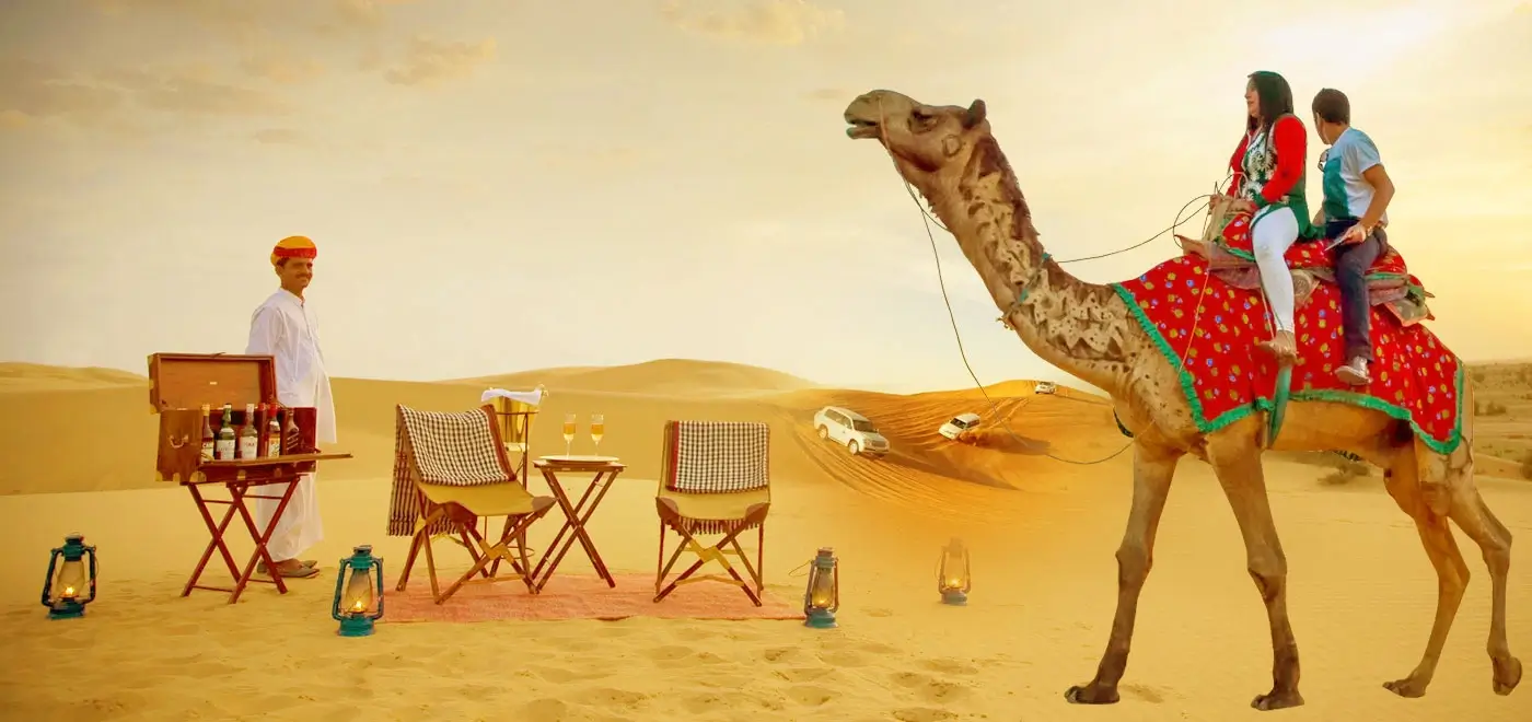 Camel safari in the Thar Desert
