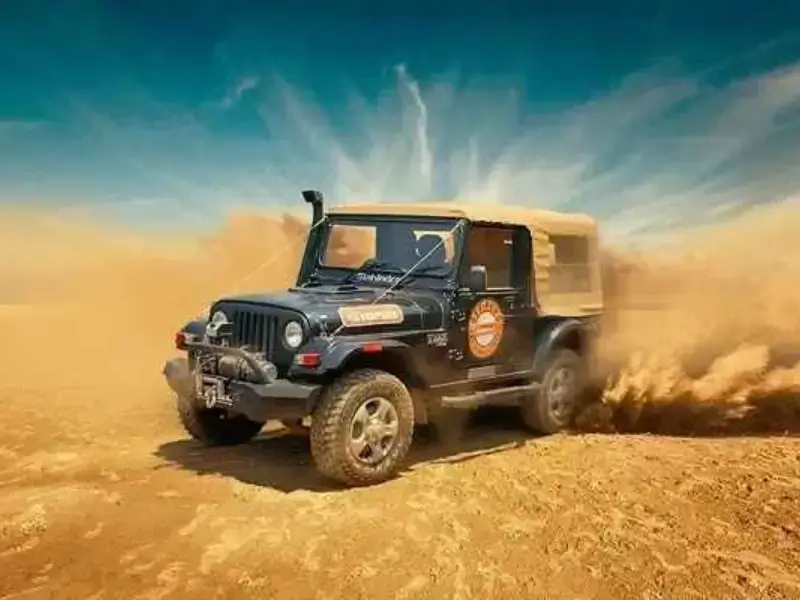Jeep safari on the dunes
