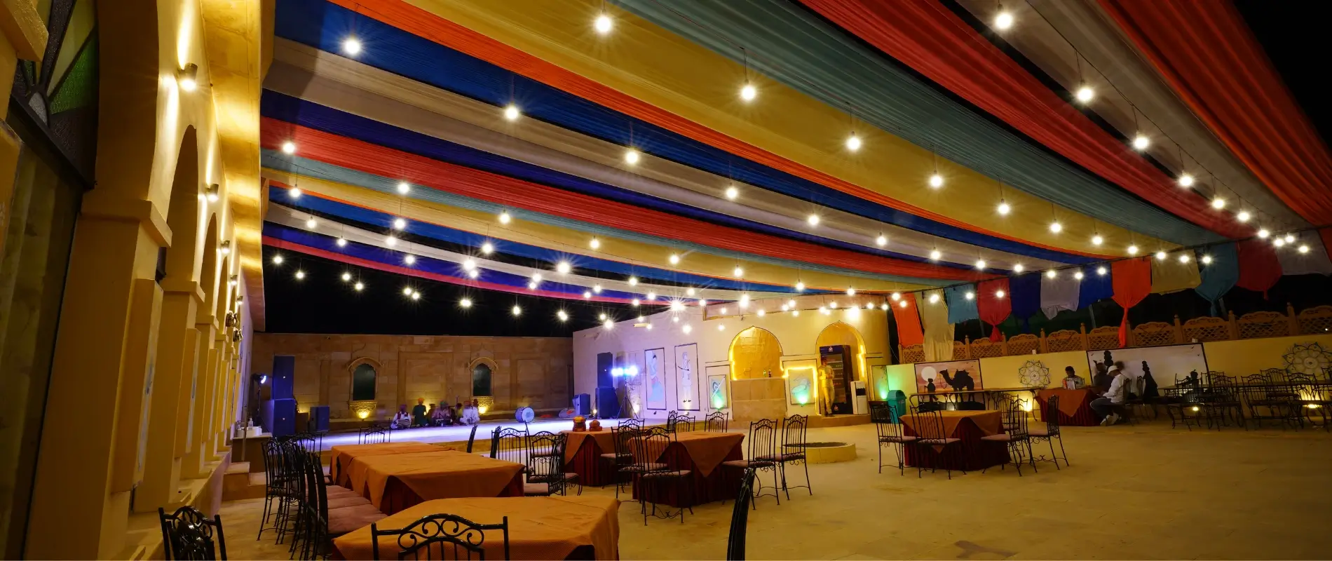 Festive dining hall