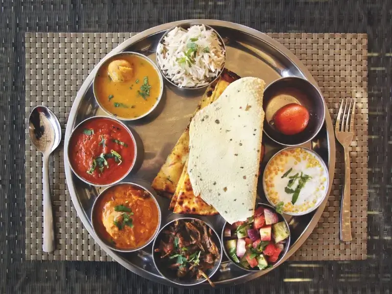 Rajasthani thali