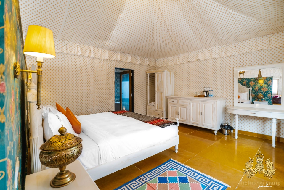 Luxury tent interior
